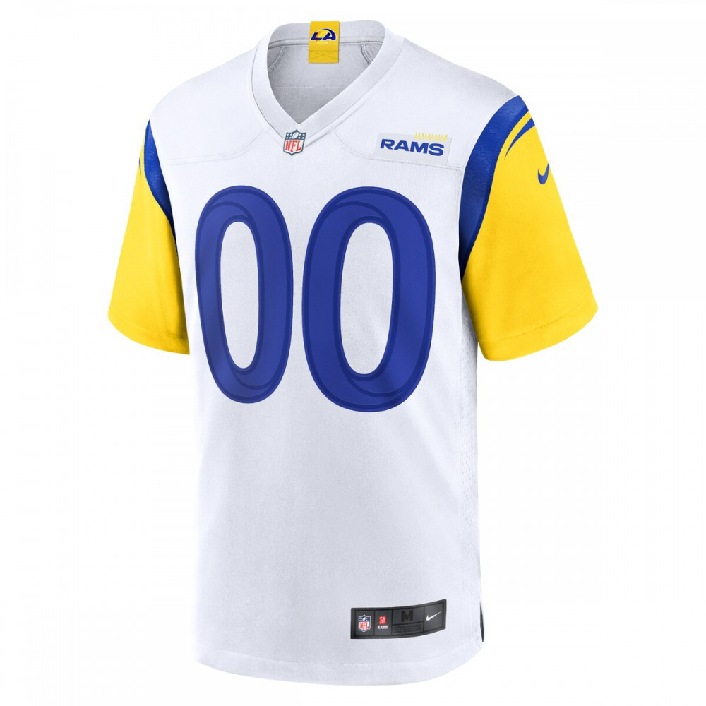 Los Angeles Rams Nike Alternate Custom Jersey - White-GridironStore